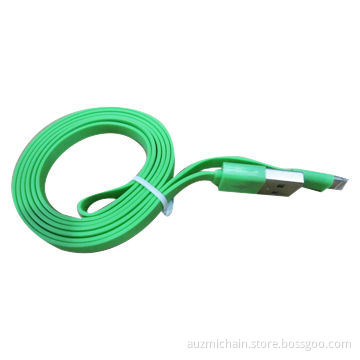 Colorful hot selling high quality noodle cable for iPhone 5, 8pin, USB, flat